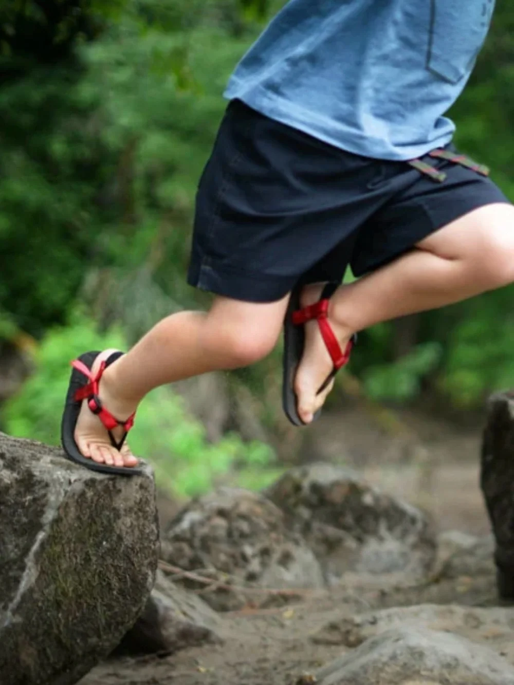 Kids Unshoes Sandals ~ Red Straps